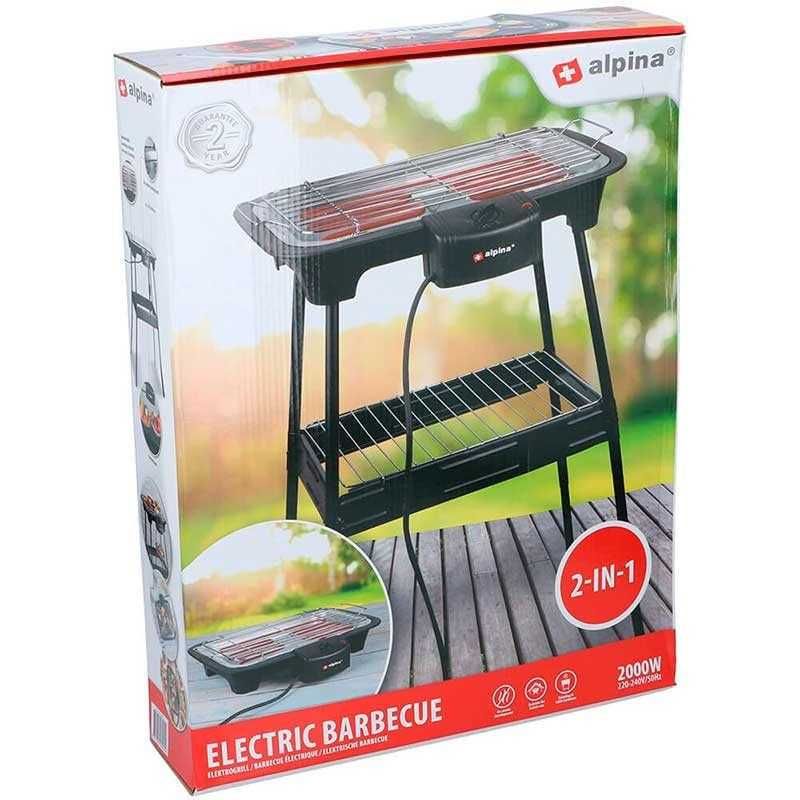 Grill Elektryczny Alpina Electric Barbecue 2 w 1 (261)