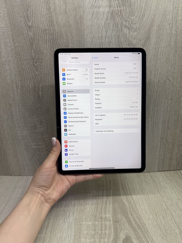 iPad Pro 11 (дюймів ) 512 ГБ Wi-Fi