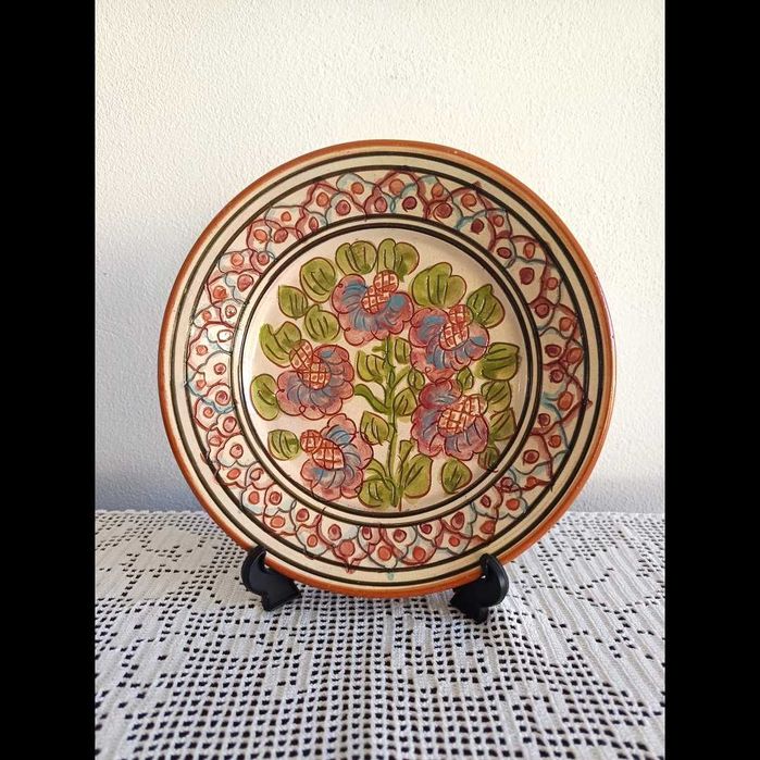 Prato decorativo alentejano pintado à mão (Redondo)