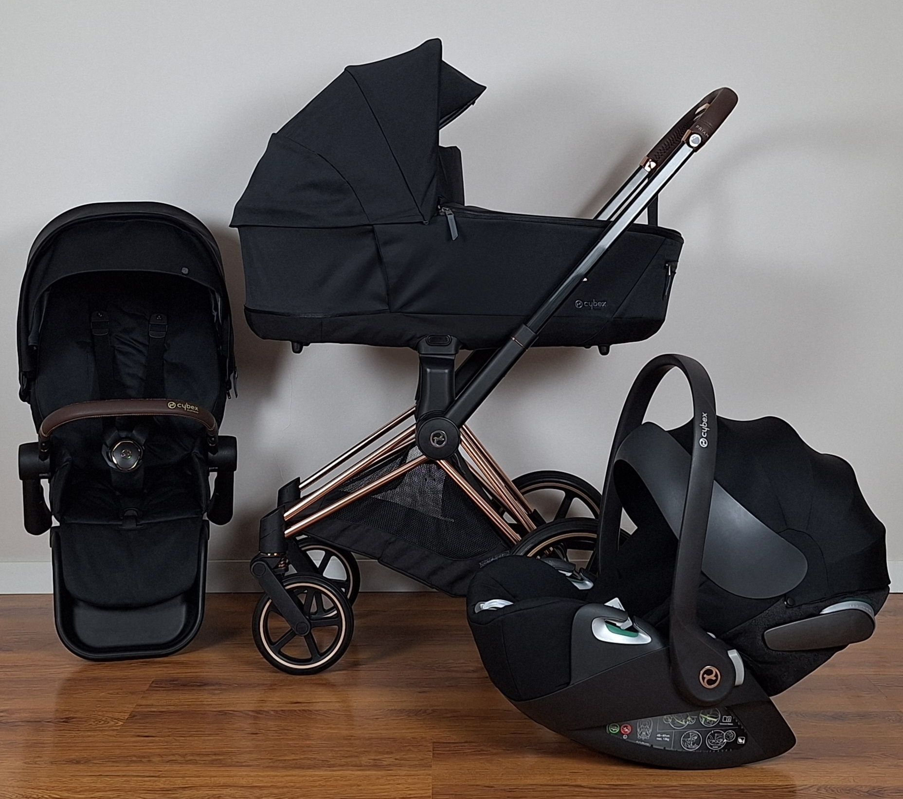 Wózek 3w1  . Cybex Priam 4.0  . WYJĄTKOWO ZADBANY