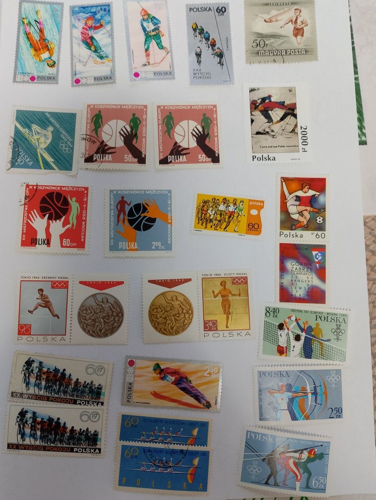 Znaczki pocztowe 173 szt dyscypliny olimpijskie