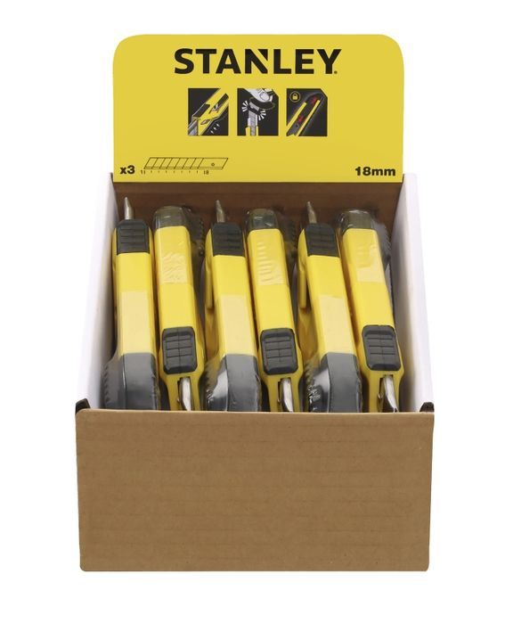 Nóż Plastikowy Z 3 Ostrzami Tpr 18Mm Stanley