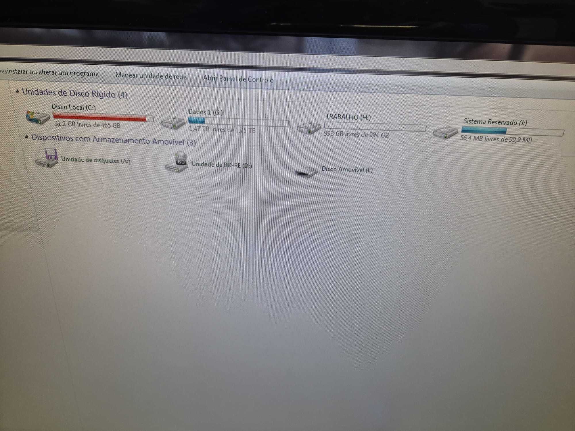 Computador + 2 monitores Lg, varios discos, grafica Asus - negociável