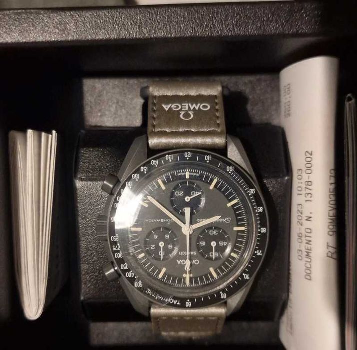 Omega x Swatch SO33A100 Mercury - Najtańszy w Sklepach Online!