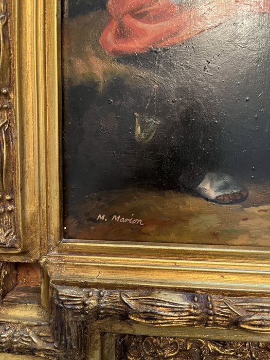 Dois quadros grandes talha dourada