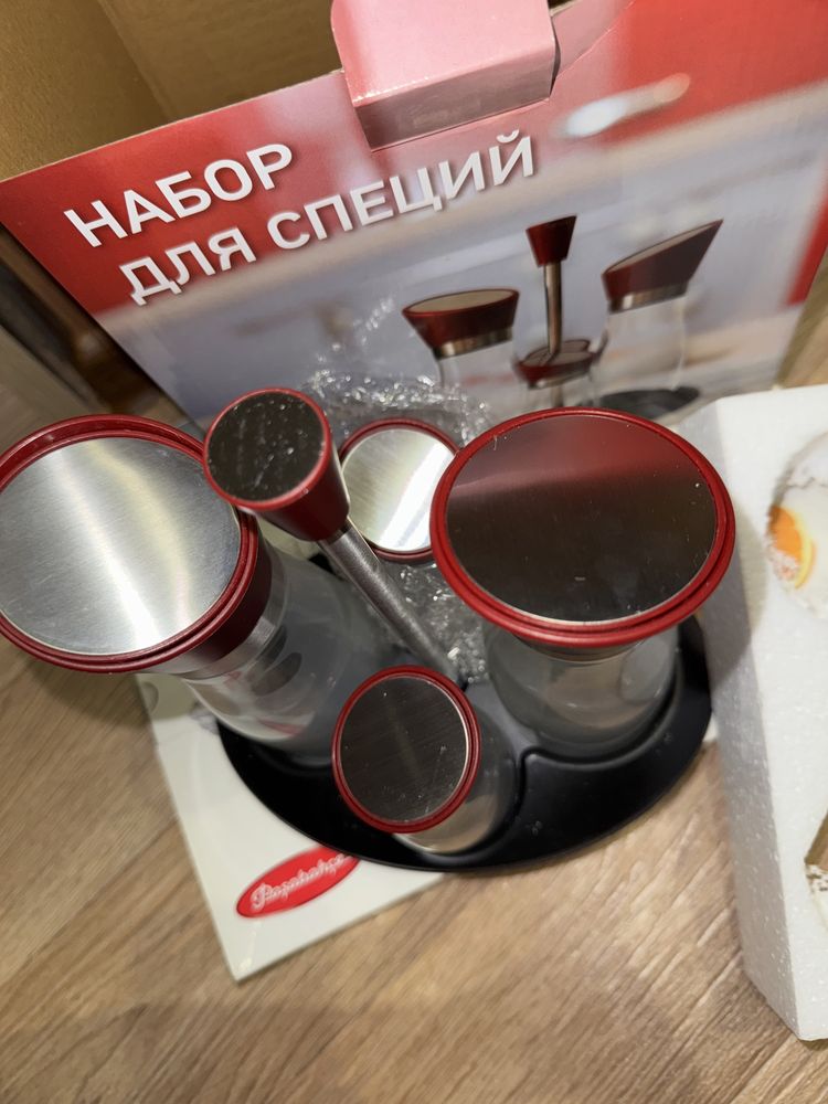 Новый набор для специй и масла, спецовница, набор для кухни