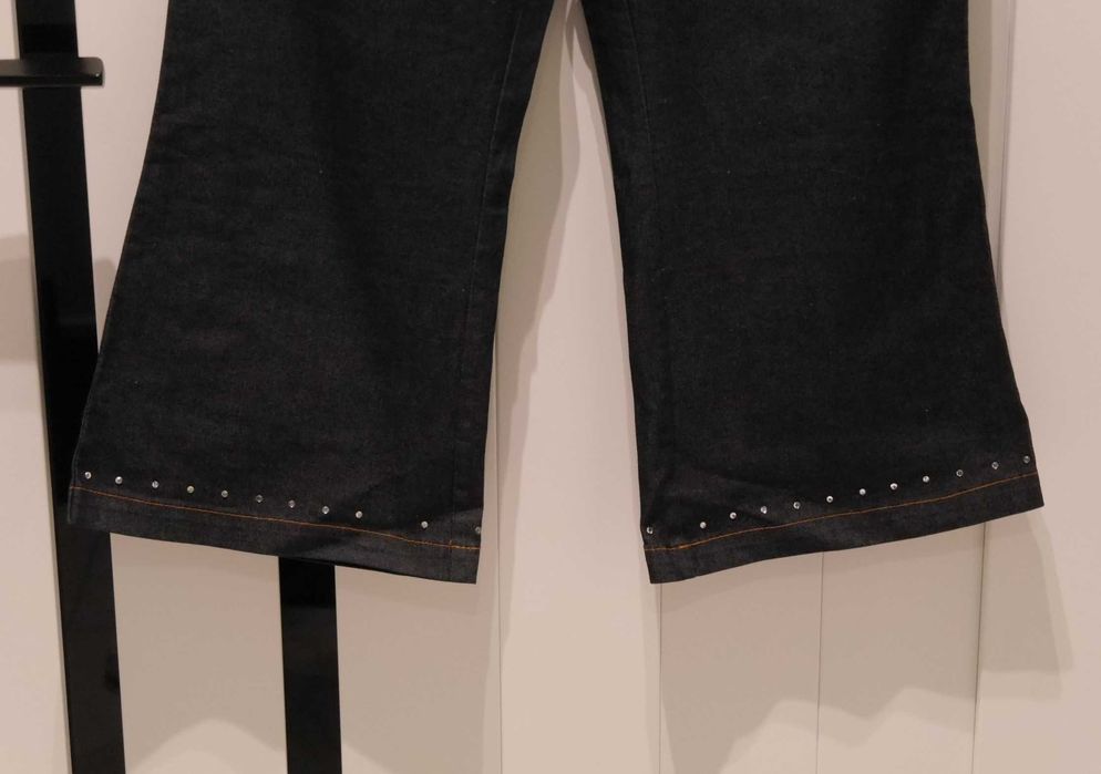 Spodnie rybaczki dzwony cyrkonie 36 S