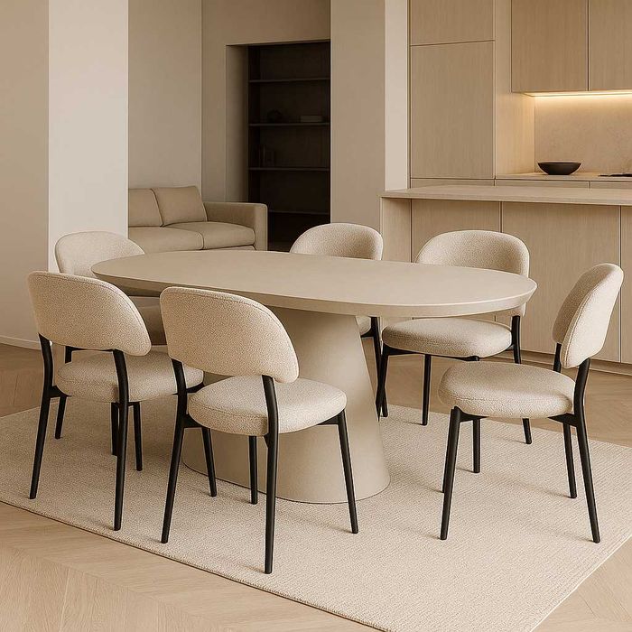 Stół z mikrocementu LOBOS - 180x90cm