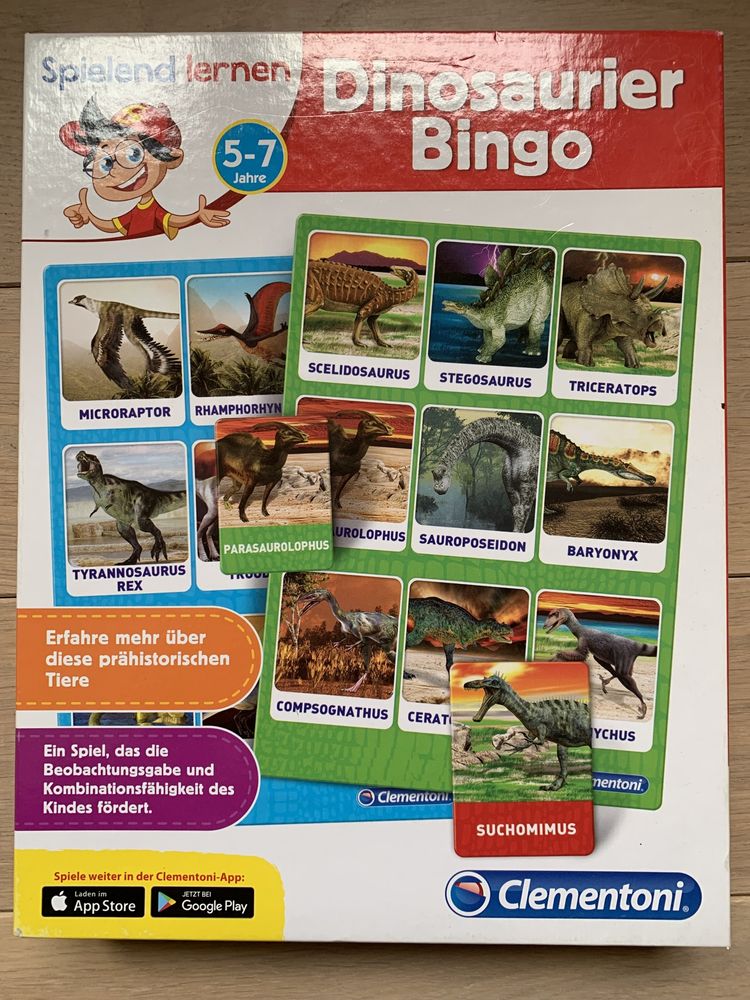 Gra bingo dinozaury 5-7 lat