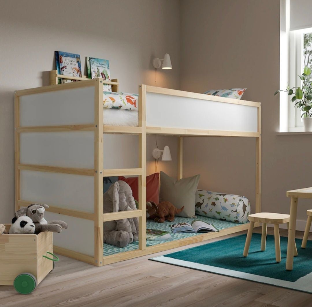 Łóżko Kura Baldachim Ikea antresola