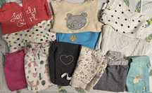 Moda menina lote roupa bebé 6-12 meses