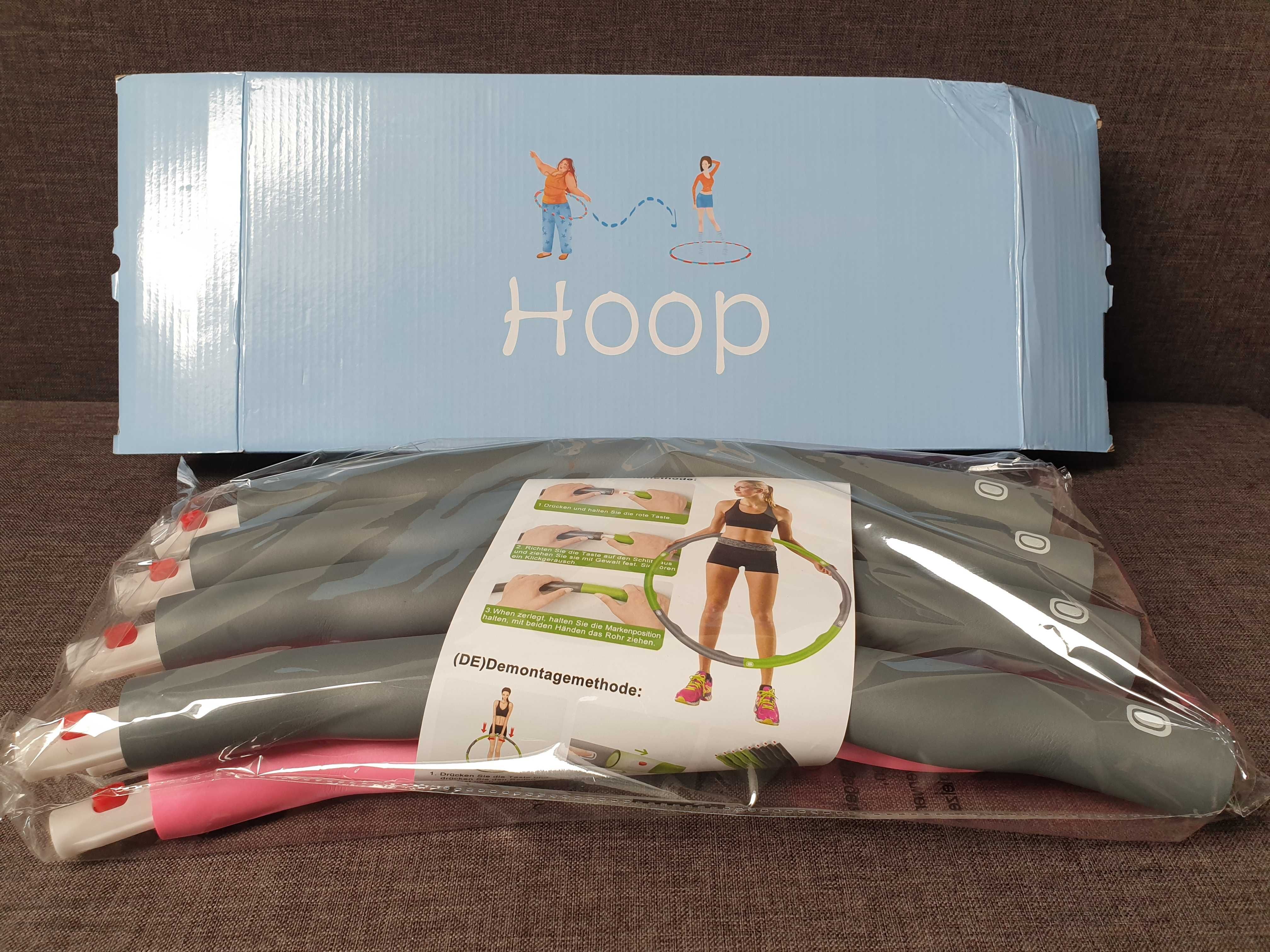 Hula hop fitness obręcz z wypustkami składana 6-8 części ABS pianka