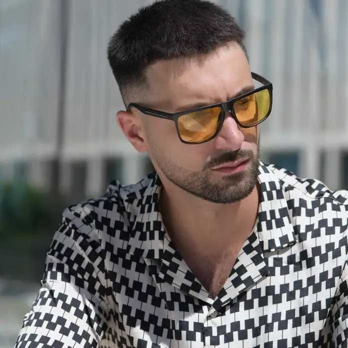 Чоловічі окуляри для водіння нулівка антифари пластик 3155 С3