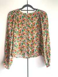 Blusa manga comprida floral Tam.36 da H&M