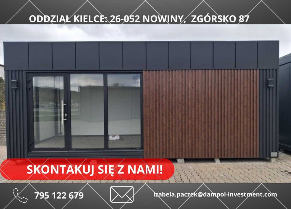 Pawilon Kontener Handlowy Biurowy Dostępny od ręki