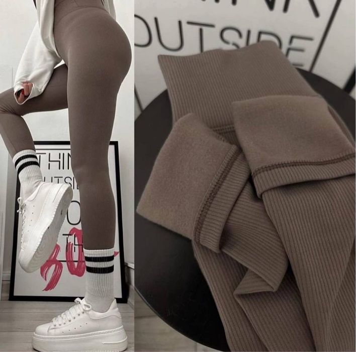 Женские лосины , утепленые лосины , лосины на флисе , лосины рубчик