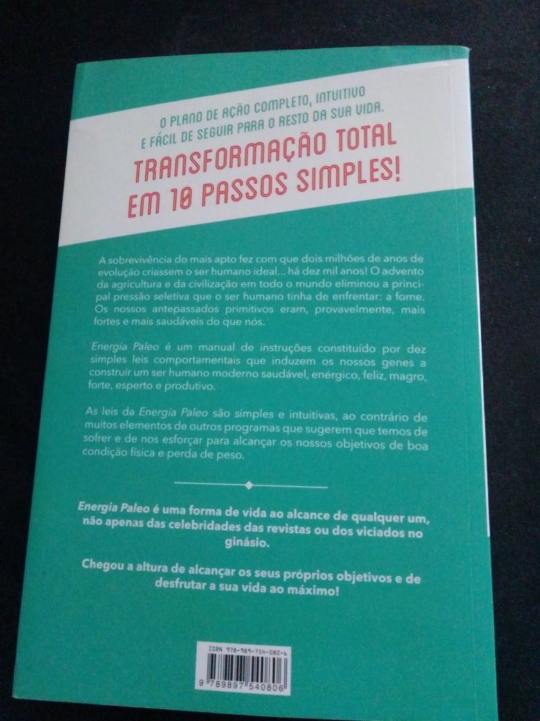 Livro "Energia Paleu" novo