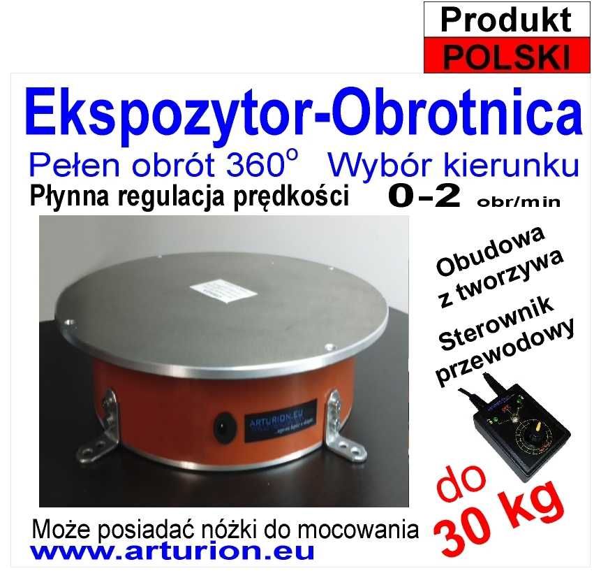 EKSPOZYTOR - Obrotnica Foto 3D - do 30 kg Regulacje-Funkcje