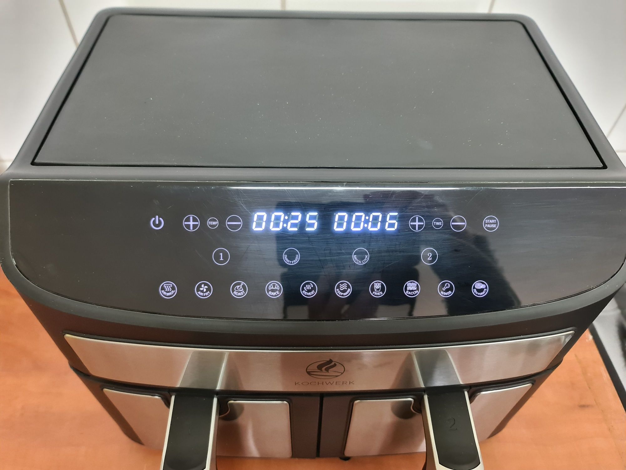 Frytownica Frytkownica beztłuszczowa Airfryer dwukomorowa 7 L