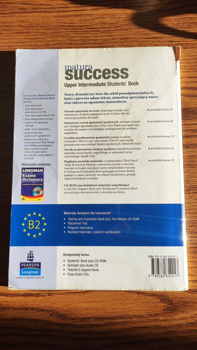 Matura Success Upper intermediate student's book angielski