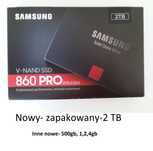 Nowy dysk SSD- SAMSUNG 860 PRO- 2 tb- mam inne.Polecam.