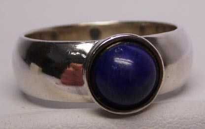 Srebrny pierścionek z lapis lazuli R.13
