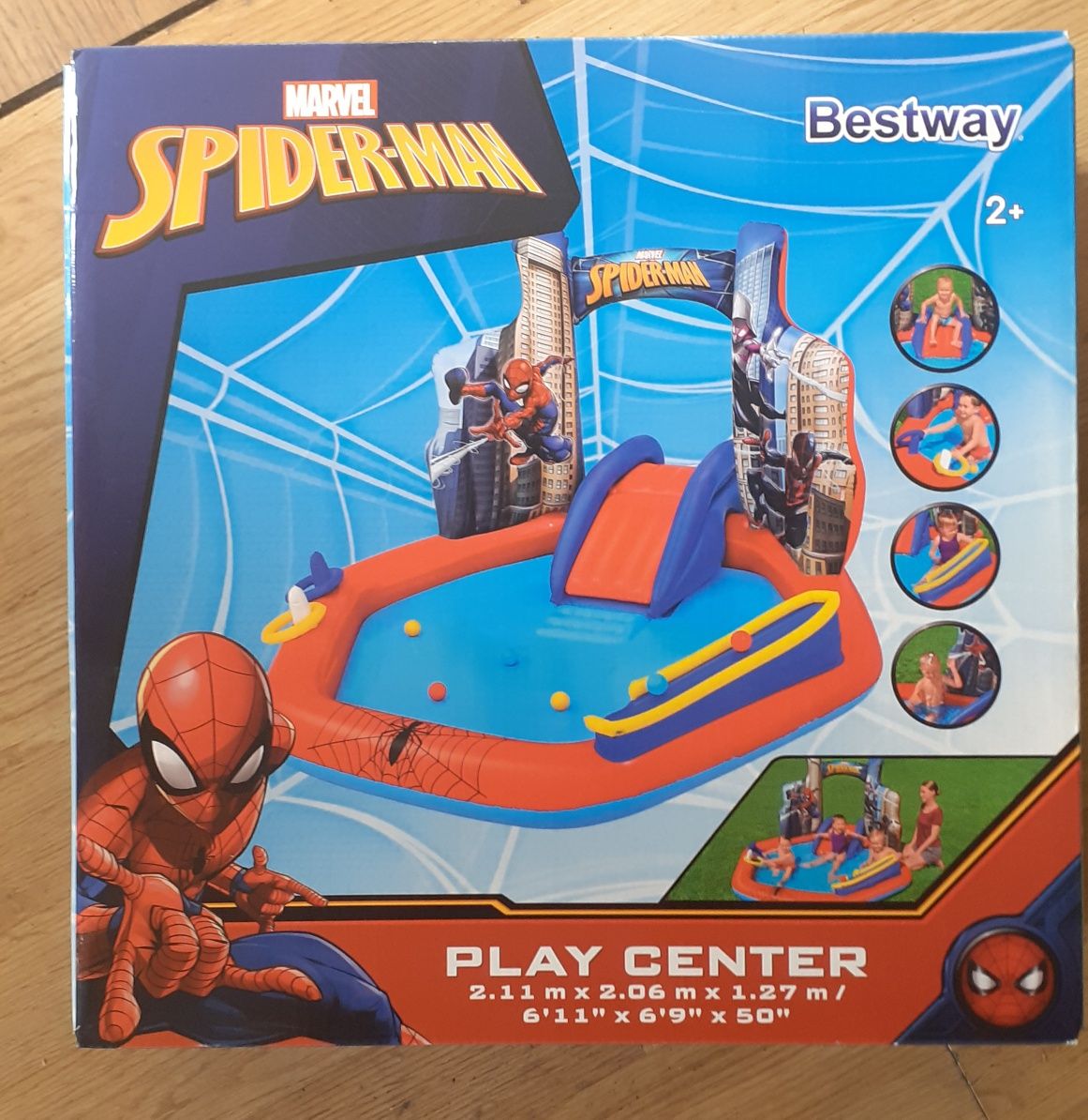 Bestway Spiderman wodny plac zabaw basenik nowy