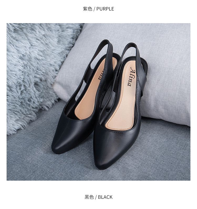 Eleganckie sandały na wysokim obcasie - czarne rozmiar 38