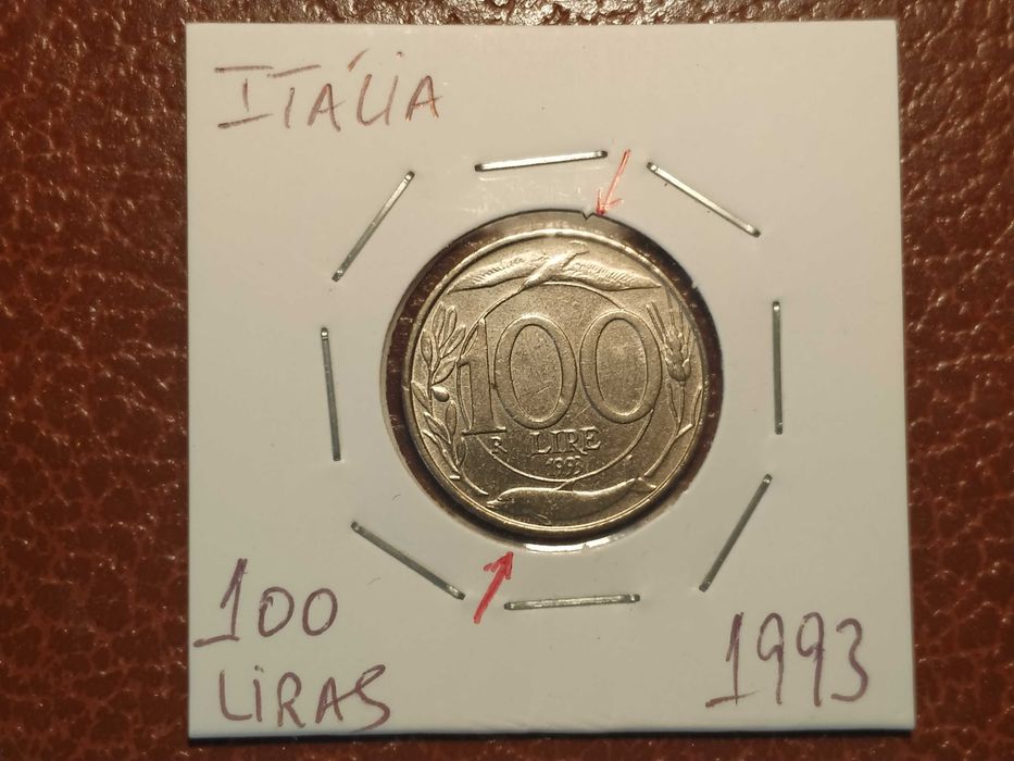 592 moeda de 100 liras de 1993 (animais) - Itália