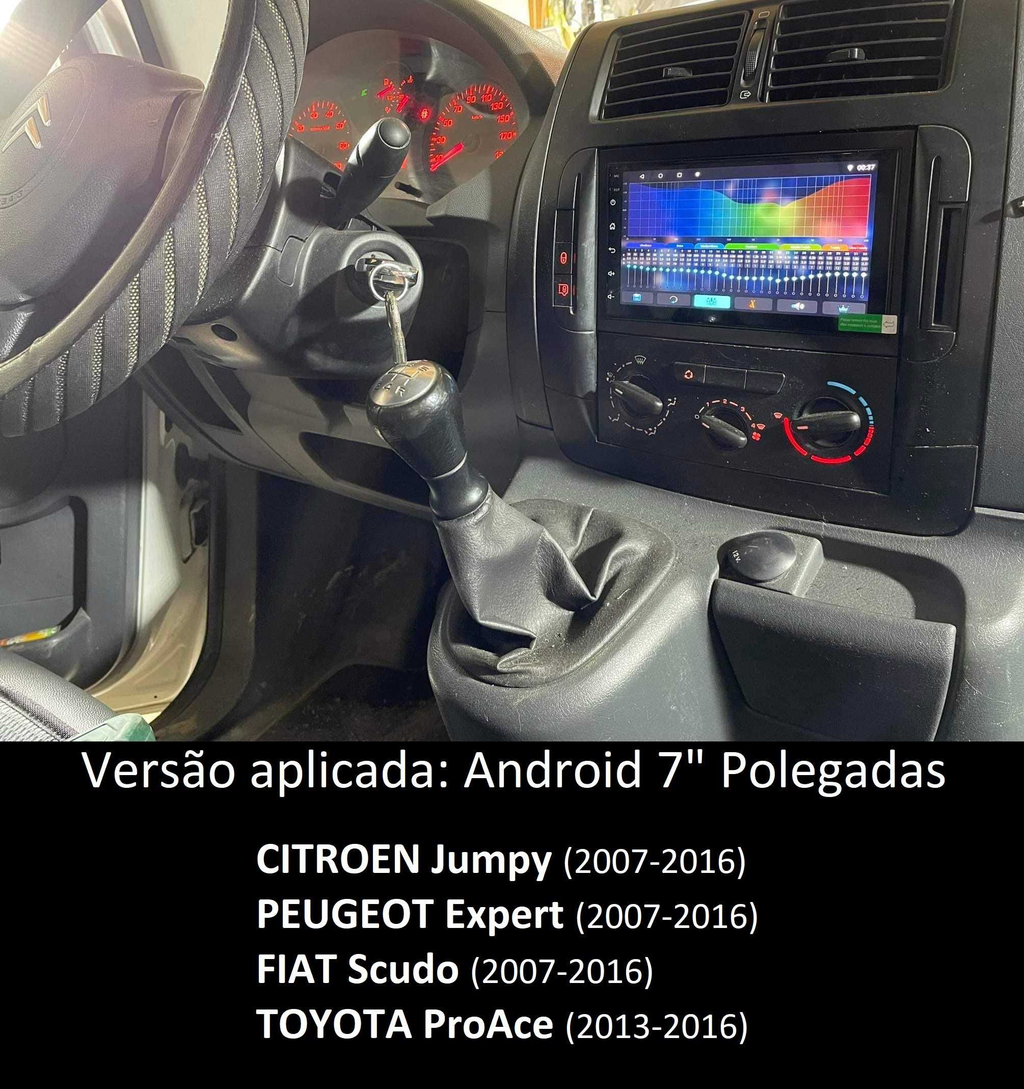 Rádio 2DIN • CITROEN Berlingo Jumpy PEUGEOT Partner Expert FIAT Scudo