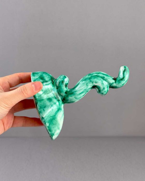 Ceramiczny duży wieszak ścienny Wieszak łazienkowy dekoracyjny
