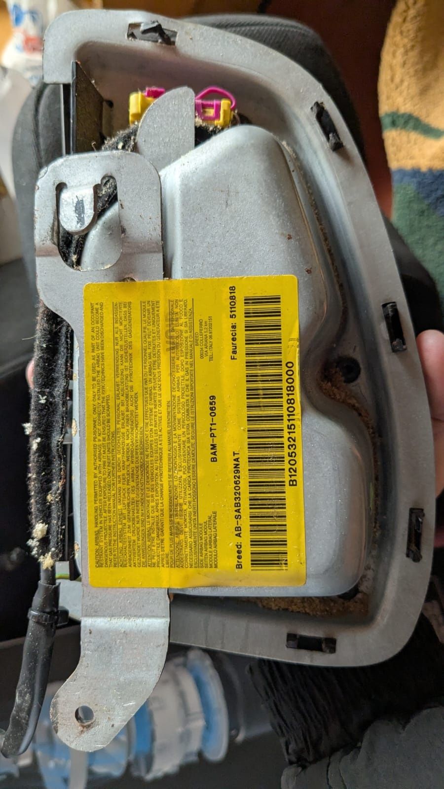 Airbag Banco esquerdo Peugeot 307 de 2000 a 2012
PEUGEOT 307 , de 2000