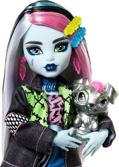 Монстер Хай Френкі Штейн Denim Monster High Frankie Stein with Pet Dog