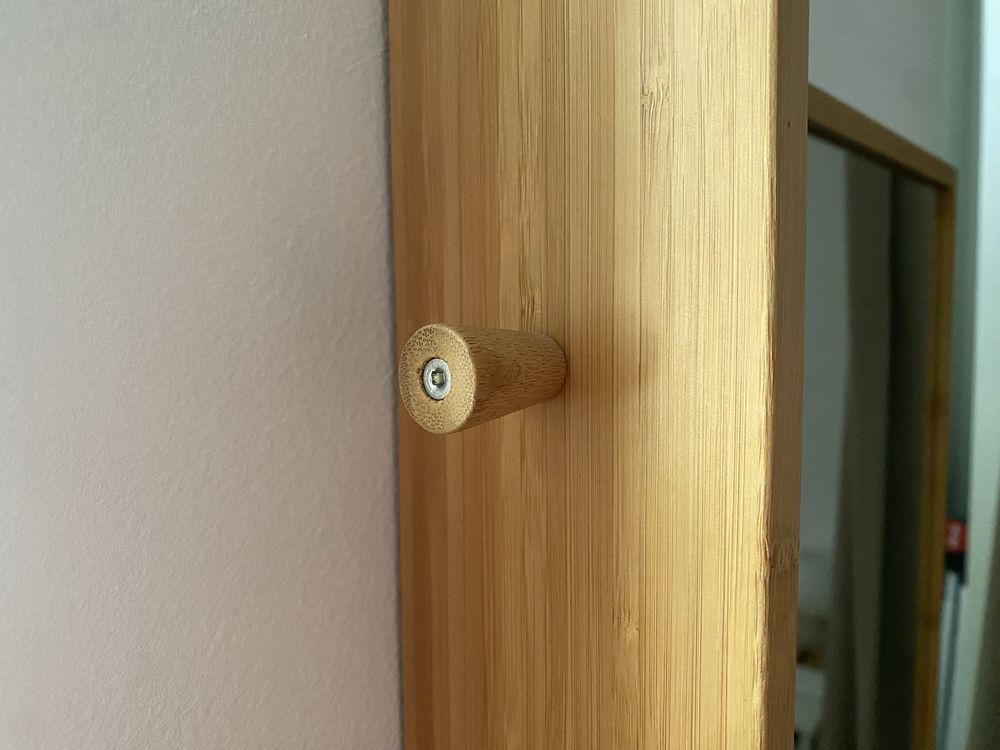 IKEA RAGRUND Lustro, bambus, 53x50 cm