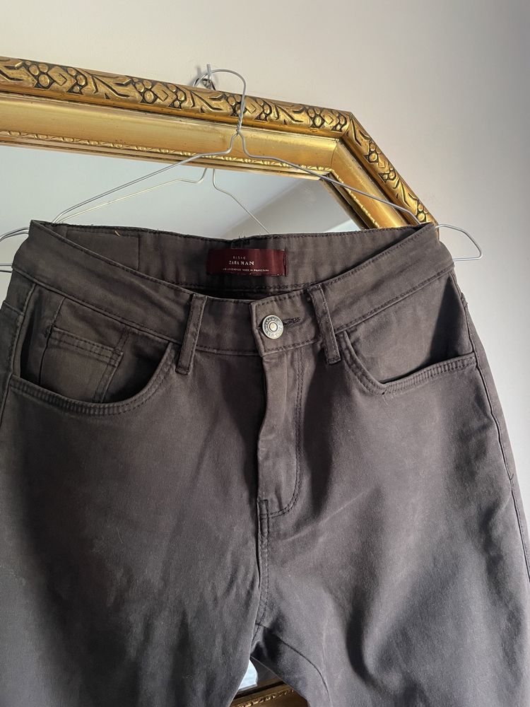 Zara Spodnie Rurki Skinny