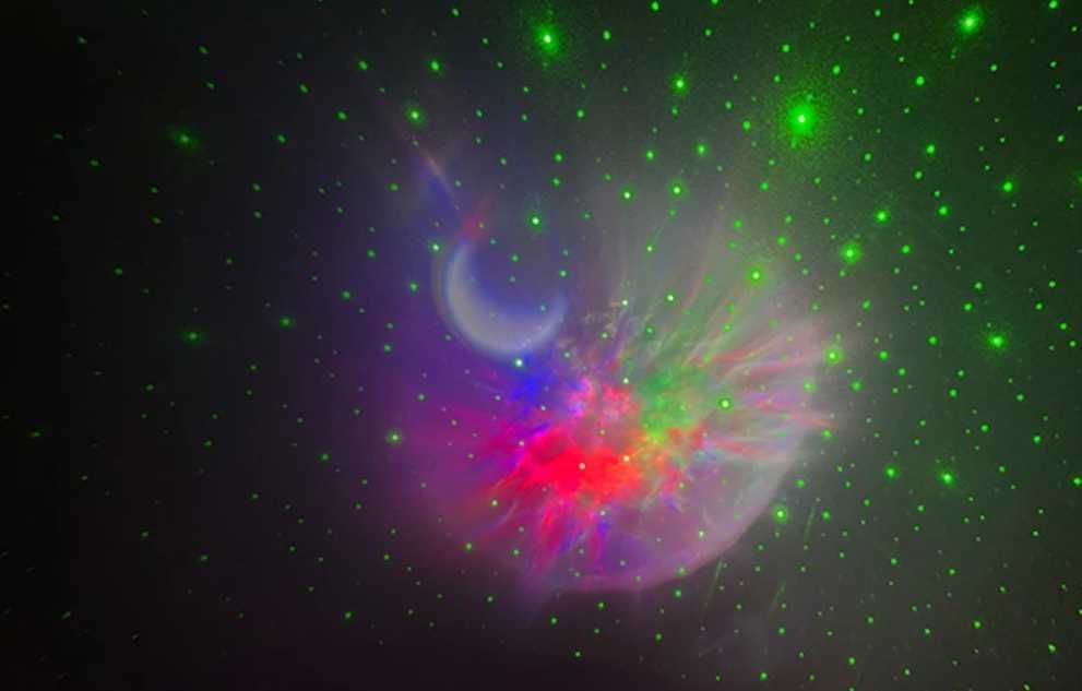 Astronauta projektor gwiazd nieba galaktyki Lampka LED głośnik BT