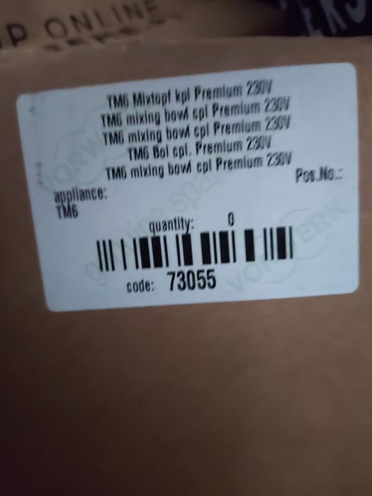 Copo vorwerk Bimby TM6/5 todos os acessórios