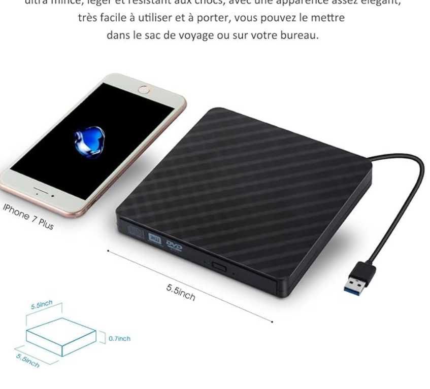 Nagrywarka DVD Aulek,  USB-A , USB-C