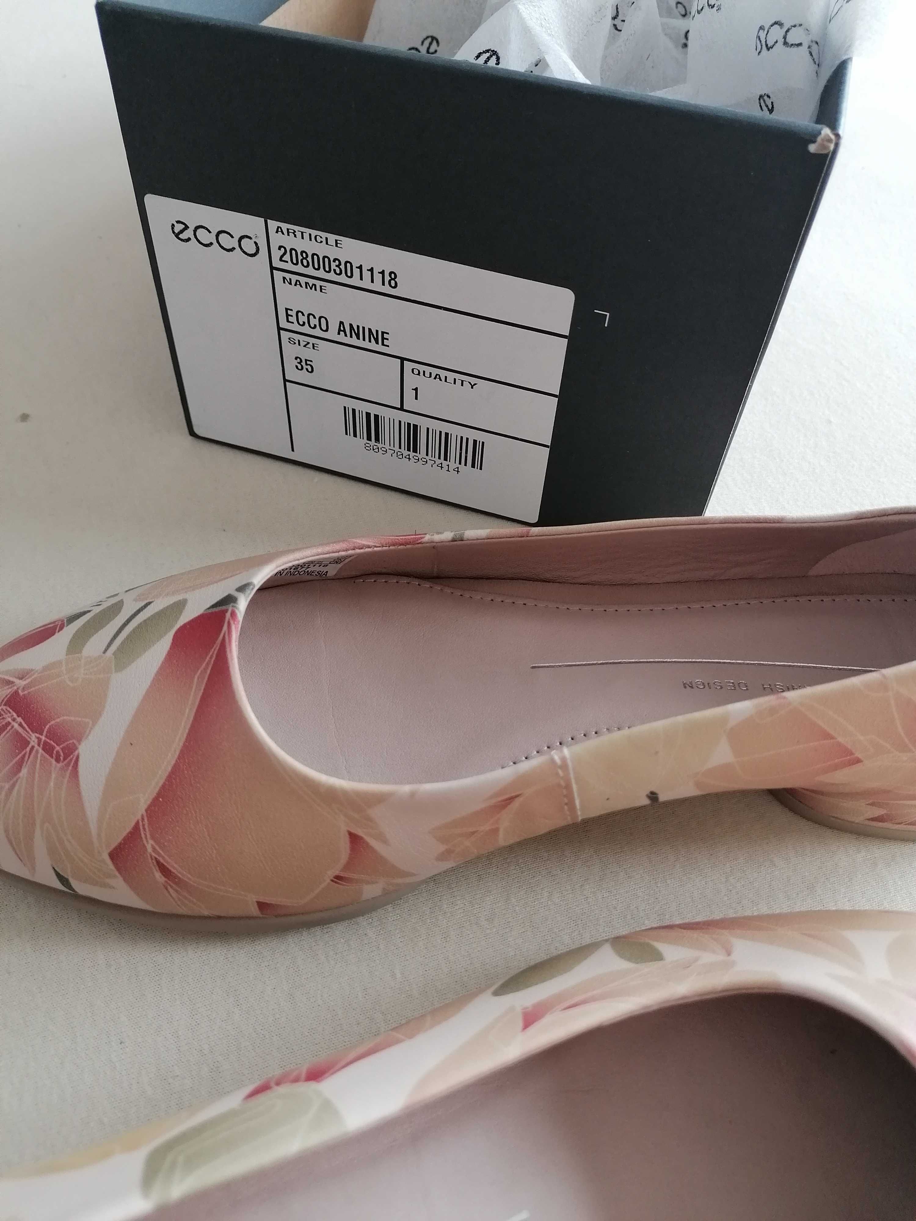 ECCO skórzane pantofelki roz. 35