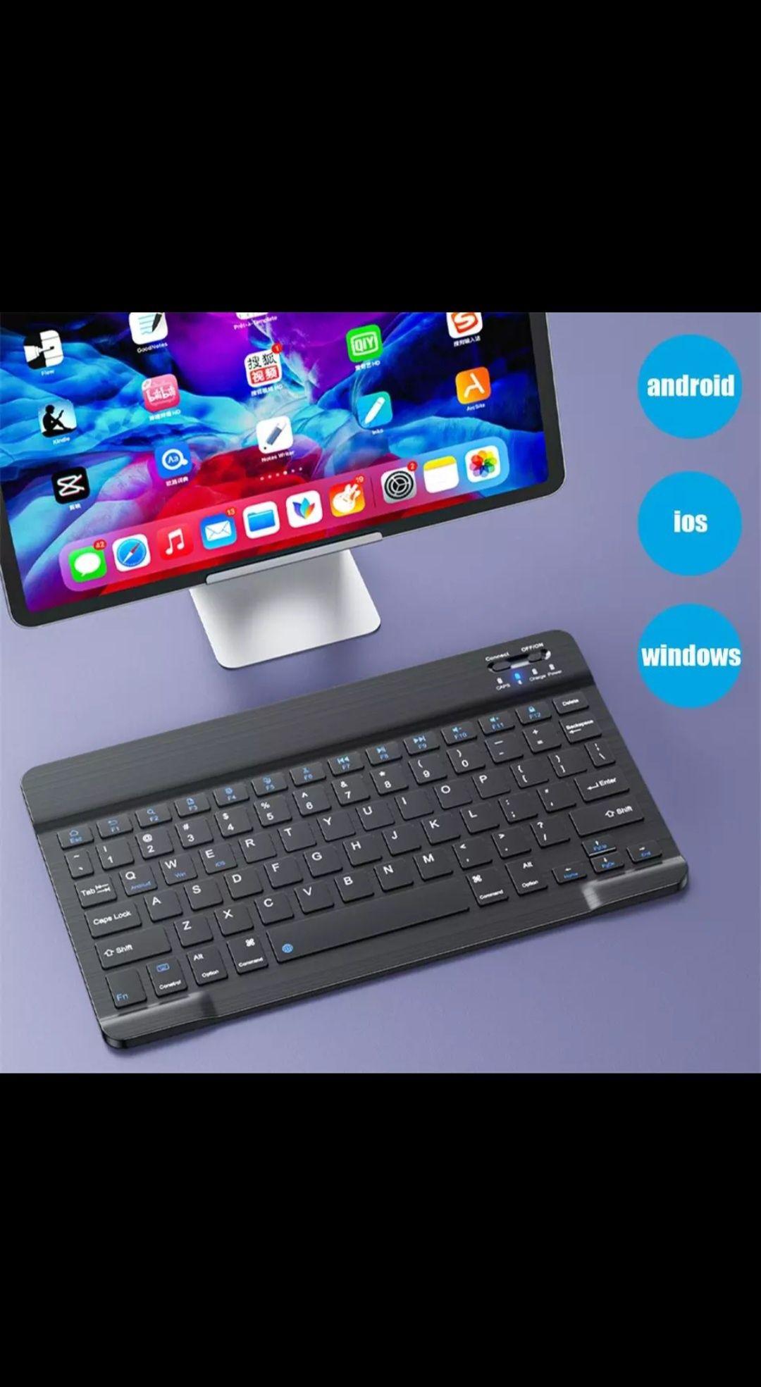 Teclado Bluetooth para pc e telemoveis