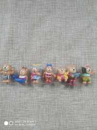 Іграшки Кіндер, серія Пляжні ведмедики. 7 штук