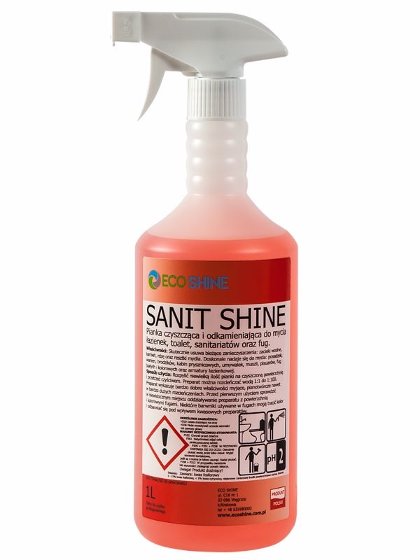 ECO SHINE Sanit Shine preparat do mycia łazienek i sanitariatów 1L