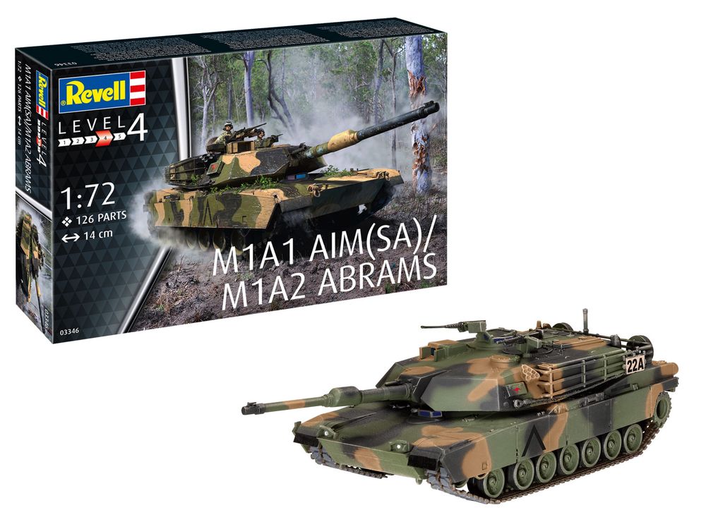 Model do sklejania POJAZD 1/72 Revell 03346 czołg M1A2 ABRAMS