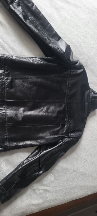 Кожаная мужская дубленка