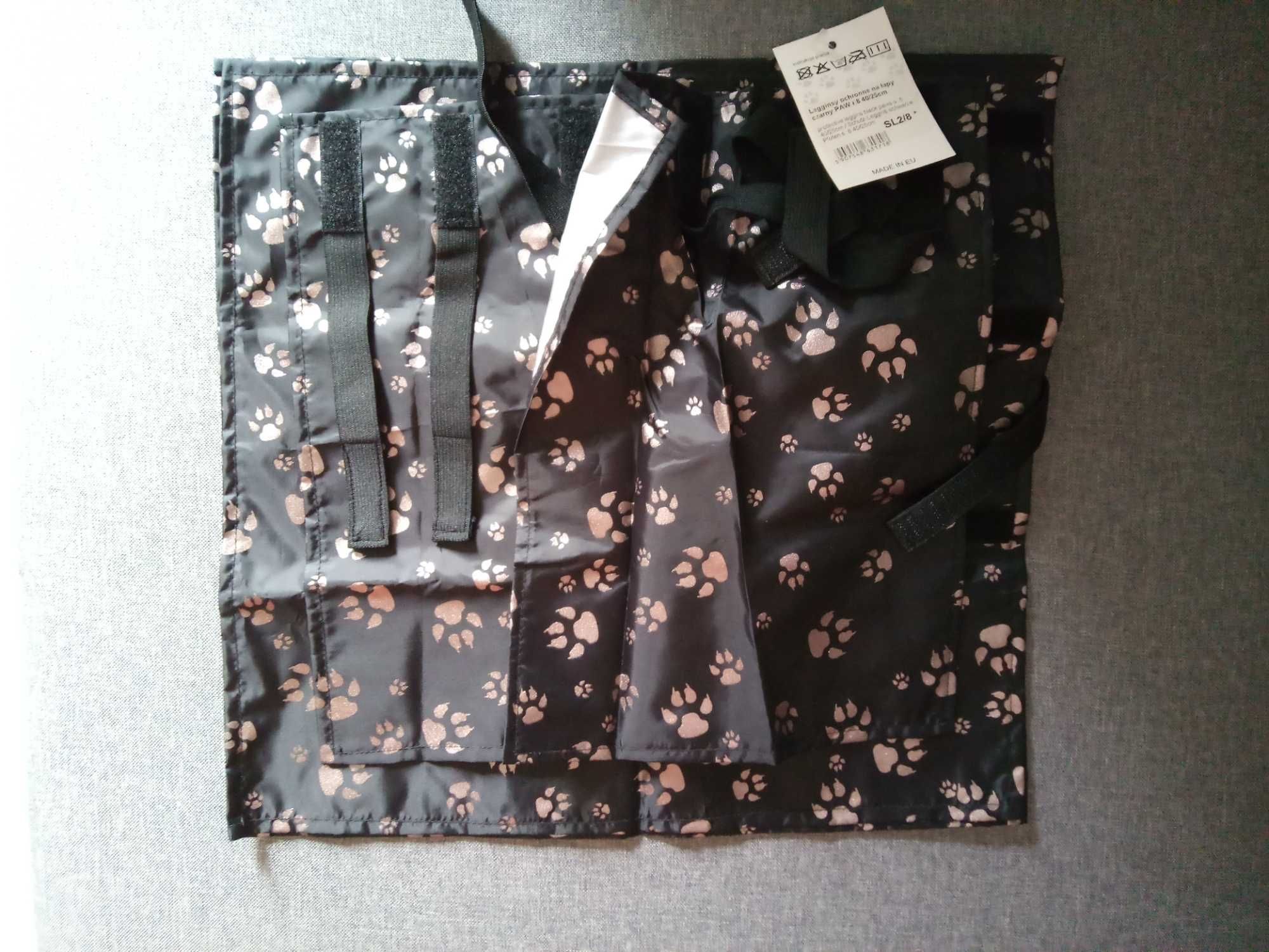 Grande Finale Ochraniacze na łapy czarny PAW r. 8 40 cm/25 cm
