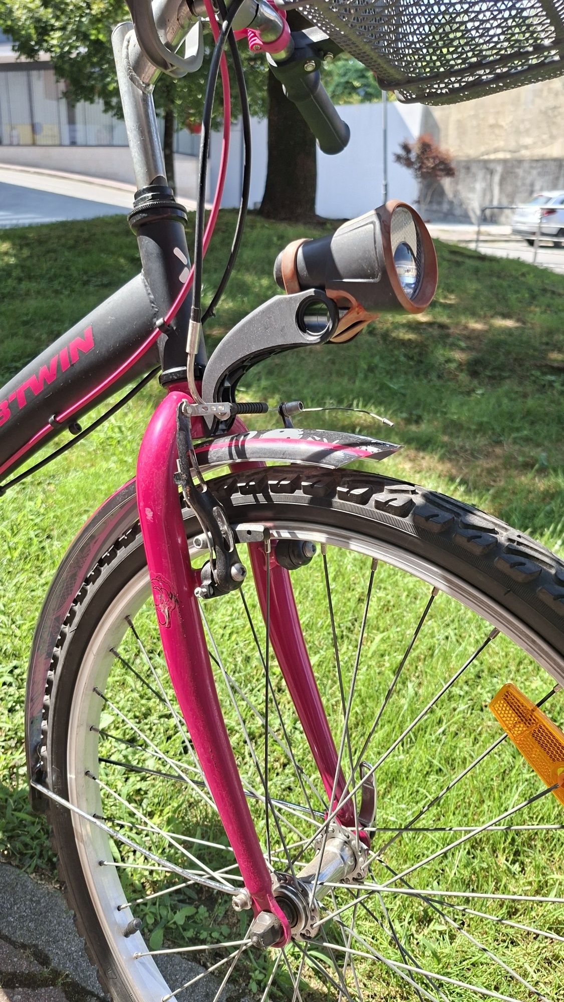 Bicicleta menina, roda 24, btwin Decathlon