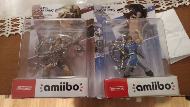 2x Amiibos personagens castlevania novos selados Nintendo