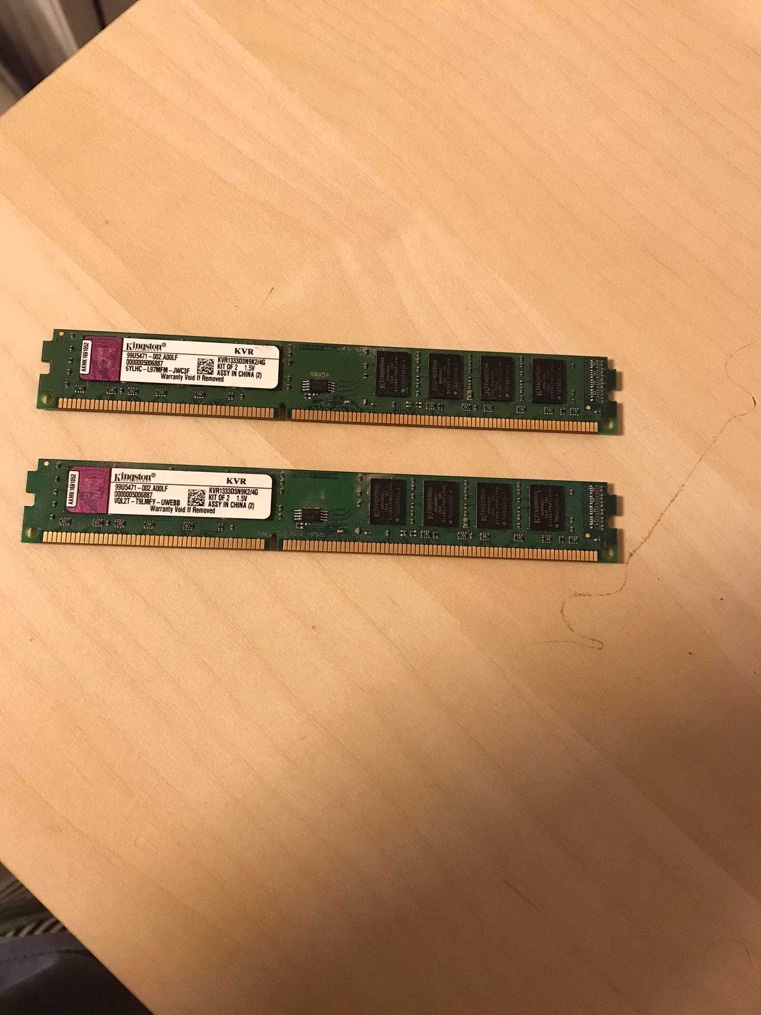 RAM Kingston 2GBx2 DDR3
