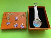Дитячий годинник з прикрасами для дівчинки