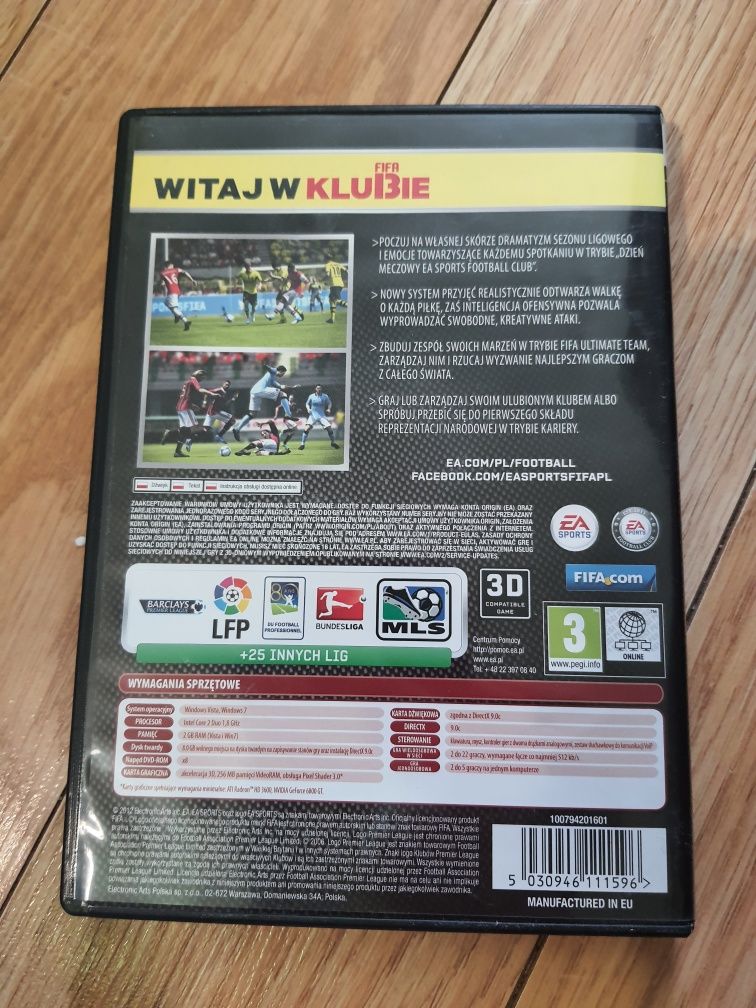 Gra FIFA 13 PC pudełko